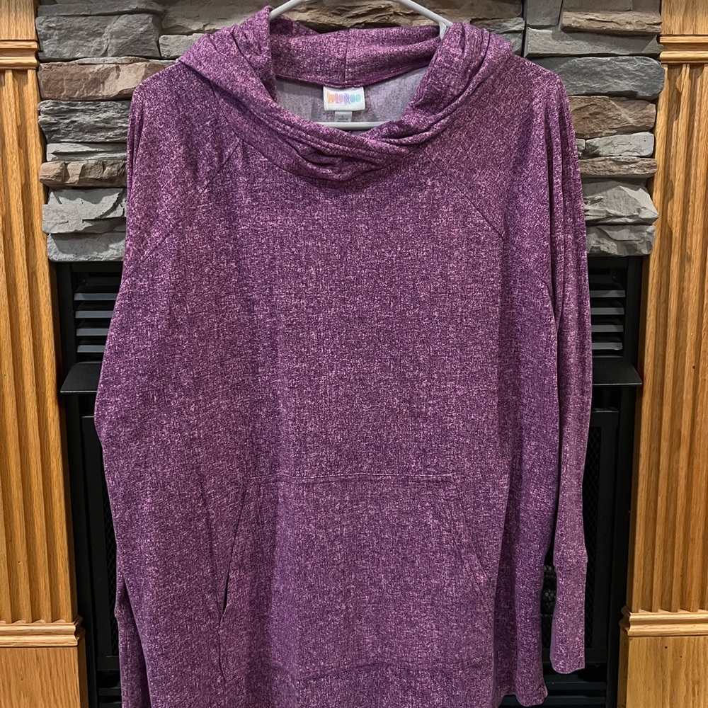 Purple Hooded Sweater